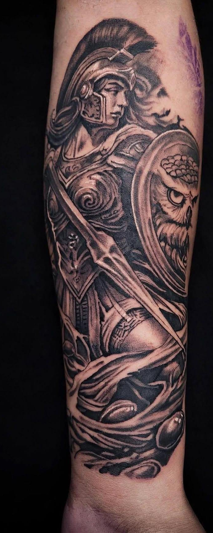 Custom black and grey tattoo by G Creation Art