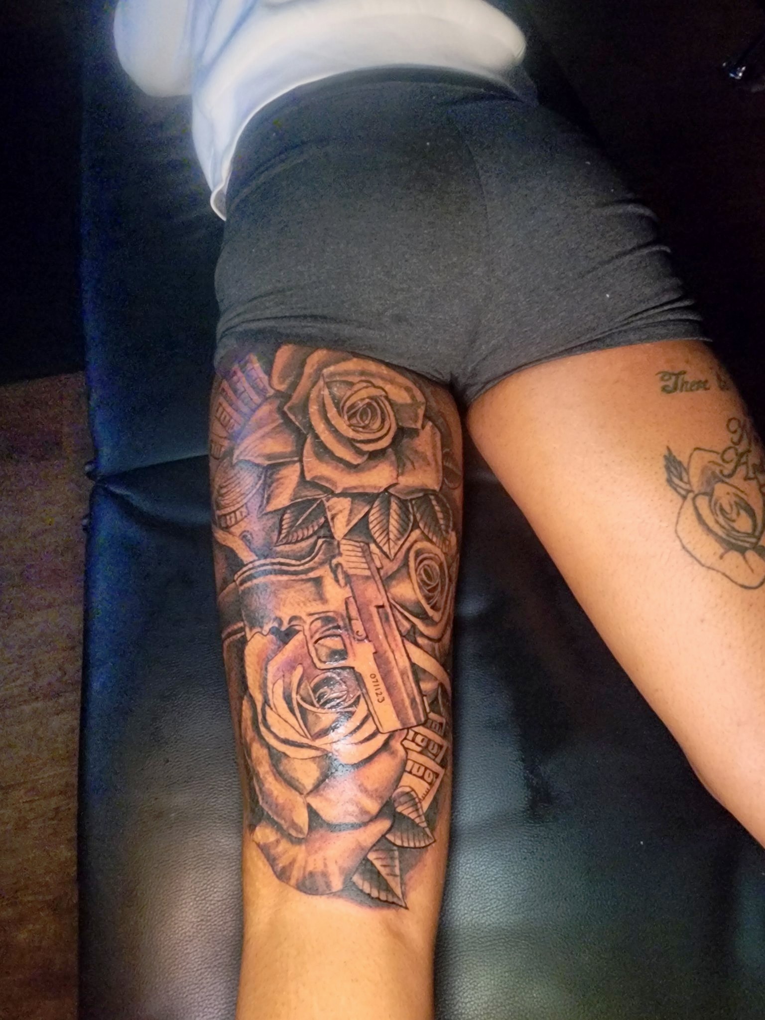 Custom black and grey tattoo by G Creation Art